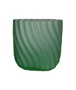 Andre Richard 1984 Green Satin Glass Vase 4&quot;×4&quot; - $578.72 MXN