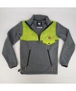 DC Shoes Youth Resistance Series Fleece 1/4 Zip Jacket Size 10-M Grey/ G... - £22.92 GBP
