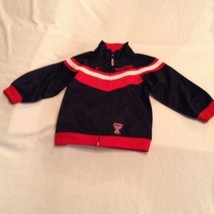 Size 3T Nike NCAA Final Four Texas Tech jacket warm up zipper black red - £15.63 GBP