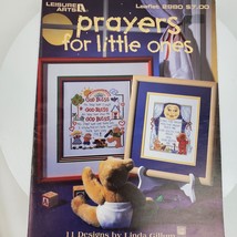 Vintage 1997 Prayers For Little Ones Cross Stitch Pattern Magazine Booklet - $11.00