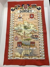 Dorset England UK Textile 30 inch Wall Hanging Souvenir Tapestry - $28.13