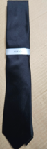 ALFANI Men&#39;s Tie Storey Grid Black 1AFC1-1045 NWT MSRP $55.00 - $14.80