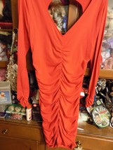 PLANET GOLD COUTURE Red Dress Size L - £7.10 GBP