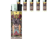 Tarot Card D8 Lighters Set of 5 Electronic Refillable Butane VI The Lovers - $15.79