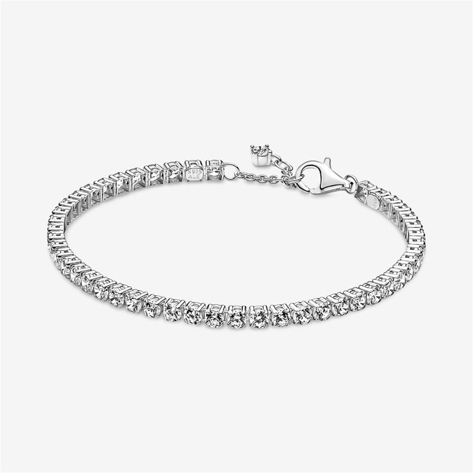 Sparkling Tennis Bracelet,Fits Pandora charms