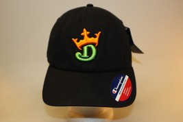New Draft Kings Black  Adjustable Hat NWT One Size Fits All Champion Emb... - £11.60 GBP