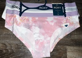 Roxy ~ Women&#39;s Hipster Underwear Panties Cotton Blend 3-Pair (C) ~ XL - £15.93 GBP