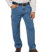 Blue Mountain FMB-1503 Men&#39;s Mid-Rise Denim Utility Jeans, Medium Wash, ... - £24.74 GBP