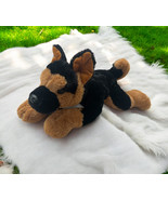 FAO Schwarz German Shepherd Plush stuffed animal Dog Brown Black Soft 12... - $339.28 MXN