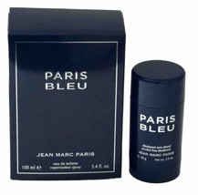 Paris Bleu eau de Toilette Spray 3.4 fl. oz an d Deodorant by Jean Marc Paris - £34.69 GBP