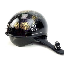 Scorpion EXO-C90  Motorcycle Half Helmet Black Skulls Size M - £66.47 GBP