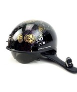 Scorpion EXO-C90  Motorcycle Half Helmet Black Skulls Size M - $84.14