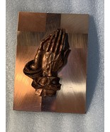 Praying Hands Prayer Wall Hanging 3D Framed pure Copper Creations Plaque... - €43,19 EUR