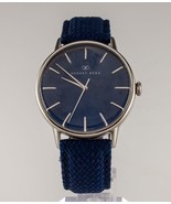 August Berg Stainless Steel Men&#39;s Blue Watch w/ Original Cloth Band 1024... - €128,96 EUR