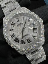 Fully Iced Out Hip Hop Watch Moissanite Diamond Watch 41 mm - £373.75 GBP