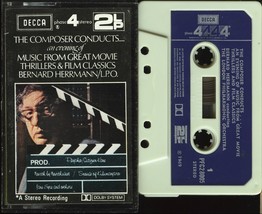 Bernard Herrmann Conducts Thrillers &amp; Film Classics Phase 4 2LP Stereo Cassette - £12.00 GBP