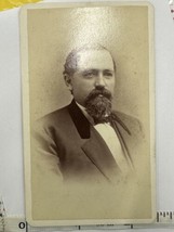 Antique CDV Photo 1870s Man in Victorian Dress Dapper Gentleman Bearded MA - £12.94 GBP