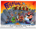 1991 Punta &amp; Mike&#39;s Festival Di Animazione Programma Rugrats Piccolo IN - $17.02