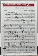 Advent Canticle by Grier &amp; Wagner SATB w Piano Sheet Music Picardy Press - £2.31 GBP