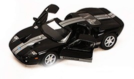 2006 Ford GT Toy Car Black w/Silver Stripes 5x2x1.25  - £8.62 GBP