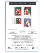 1991 Canada Christmas Commemorative Stamps Postcard Santa Claus Set - $8.18 CAD