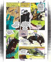 Original 1975 Batman Brave &amp; The Bold 120 DC Comics color guide art pg 4:Kamandi - £40.13 GBP