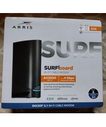 ARRIS - SURFboard DOCSIS 3.1 Cable Modem &amp; Wi-Fi 6 Router Combo - Black - £108.10 GBP
