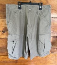 Levi&#39;s 100% Cotton Snap Button Pockets Cargo Shorts Mens Size 36 - $16.37