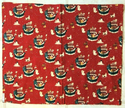 Christmas Fabric ~ 6 Pieces ~ 22&quot;x18&quot; ea  NOAH&#39;S ARK Bahnken High Quality Cotton - £7.03 GBP