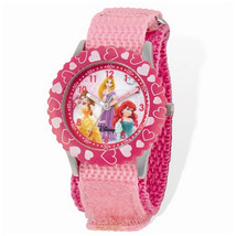 Disney Princess Pink Hook and Loop Time Teacher Watch - £32.99 GBP
