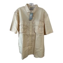 Y2K 10,000 Ft Above Sea Level Men’s Safari Fishing Shirt – Size L – Yell... - $468.03 MXN
