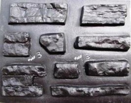 12 Stackstone Veneer Concrete Stone Molds #ODF-03 Make 100s of Stones, Fast Ship image 2