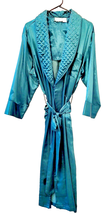 Victorias Secret Gold Label Robe With Belt Green Small Vintage 80s - £35.16 GBP