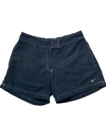 Nike Athletic Shorts Size Medium 8 10 Navy Blue Hook and Loop and Zip Cl... - £9.17 GBP