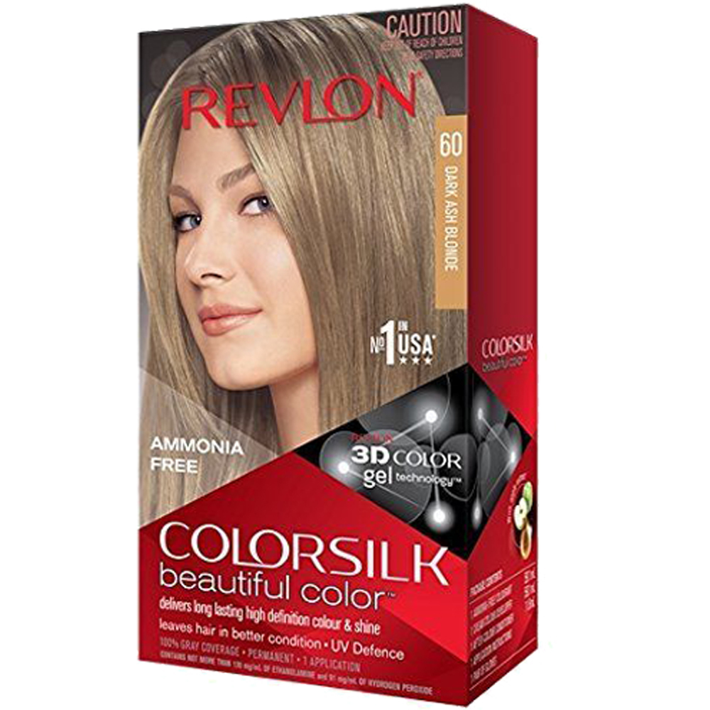 Primary image for NEW Revlon Color Silk Permanent Color Dark Ash Blonde Hair Dye