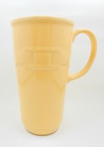 Longaberger Pottery Woven Traditions Butternut Yellow Travel Mug No Lid - $19.99