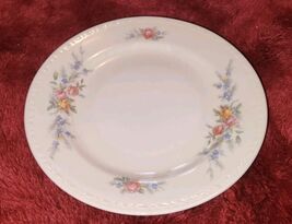 Homer Laughlin Eggshell Georgian 6.25 Inch Bread Plate Rose Floral Pattern - $9.99