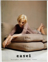 1998 Easel Magazine Print Ad Women&#39;s Clothing Fashion Blonde Lying On Cu... - $12.55