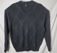 Jos. A Bank Men XL Lambs wool Diamond V-Neck Long Sleeve Pullover Sweater - £45.93 GBP