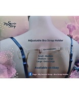 1 pc.( Small - Med) &quot;MySecureStrap&quot;  ADJUSTABLE BRA STRAP HOLDER * PATEN... - £8.64 GBP