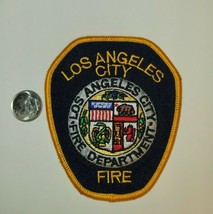 Los Angeles City Fire Department City Seal Retired Shield Shape Patch New - £9.90 GBP
