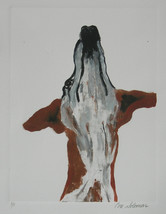 Whippet Art Hand Pulled Print Monotype Solomon - $1,824.42 MXN