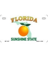 Florida Sunshine State Background Metal Novelty Motorcycle License Plate - £15.14 GBP