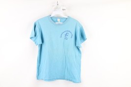 Vtg 60s Womens Medium Faded Spell Out Jewish Community Center T-Shirt Bl... - £34.95 GBP