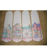 CUSTOM  VICTORIAN DOLL HOUSE ~PASTEL COLORS ...ADORABLE! CEILING FAN WIT... - £95.15 GBP