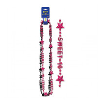 Beistle Company Sweet 16 Beads-Of-Expression - Pack of 12 - $1,082.35 MXN