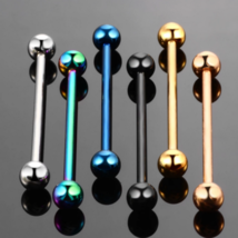 14G Surgical Steel Long Industrial Barbell Helix Ear Piercing - FAST SHI... - $1.99+