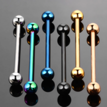 14G Surgical Steel Long Industrial Barbell Helix Ear Piercing - FAST SHIPPING! - £1.55 GBP+