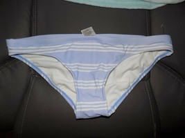 Liz Lange Maternity Periwinkle Striped Bikini Bottoms Size M Women&#39;s NEW - £15.97 GBP