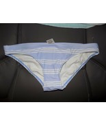 Liz Lange Maternity Periwinkle Striped Bikini Bottoms Size M Women&#39;s NEW - $33.69 CAD